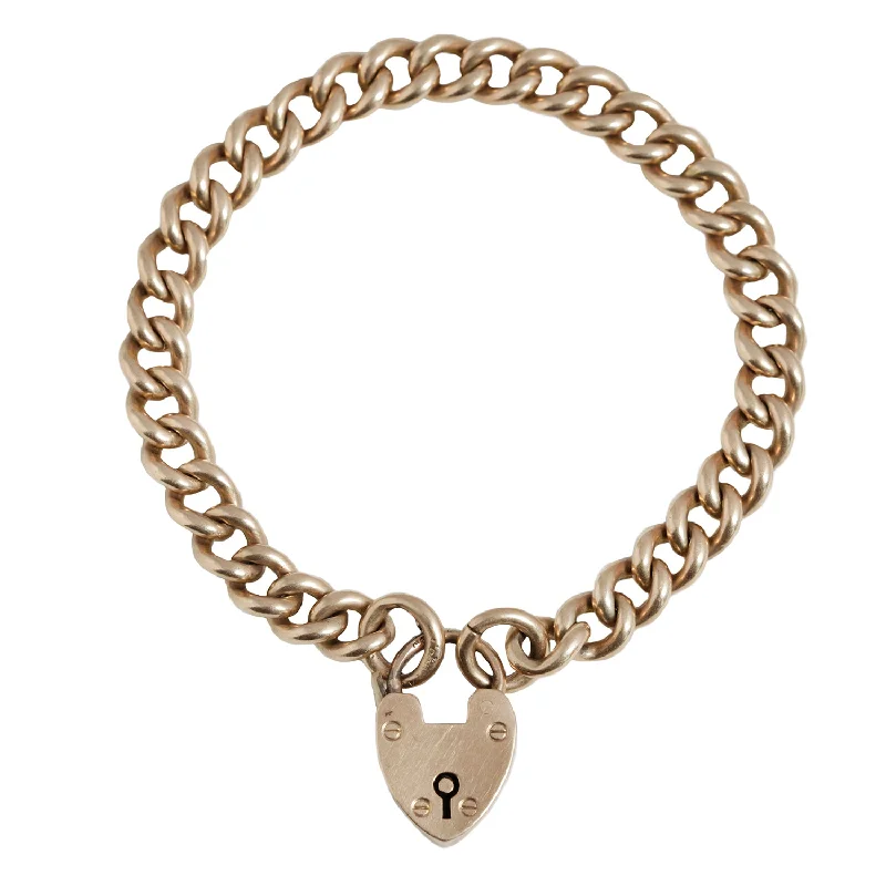 minimalist sapphire drop necklace Curb Link Heart Bracelet