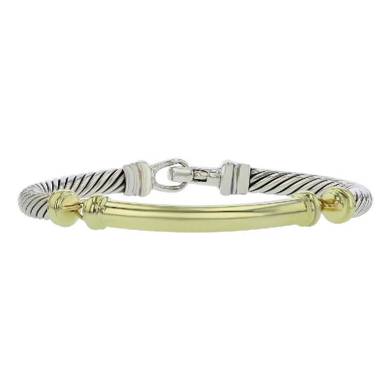 David Yurman Metro Cable Bracelet with 14K Gold