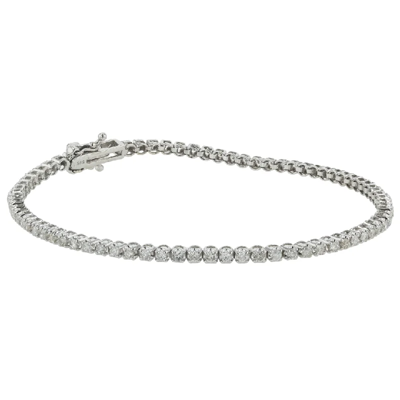 unique emerald green ring "Dazzling Duette Diamond Tennis Bracelet" 1.15CTTW 14KWG unique emerald green ring "Dazzling Duette Diamond Tennis Bracelet" 1.15CTTW 14KWG