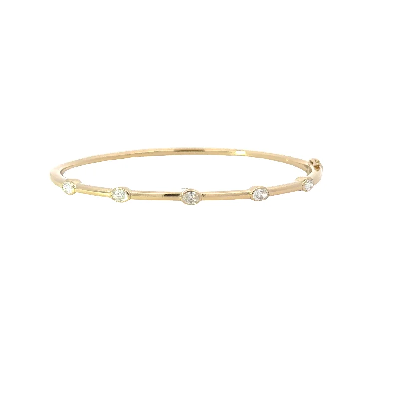 dainty birthstone ring for women Diamond Bangle Bracelet