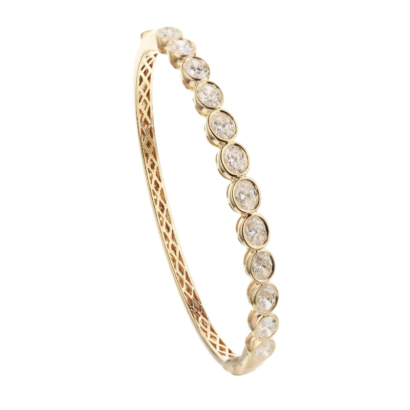 vintage sapphire necklace Diamond Oval Bangle