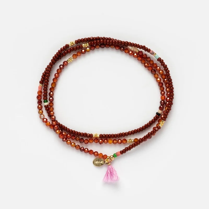 celestial moon and star necklace Eliza Wrap Bracelet