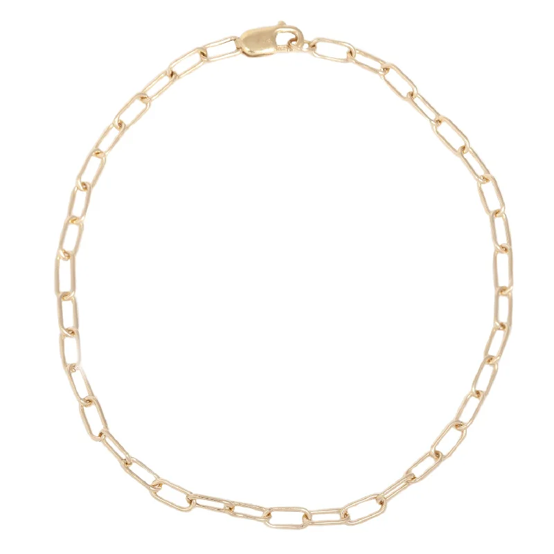 unique diamond eternity band Elongated Cable Chain Bracelet
