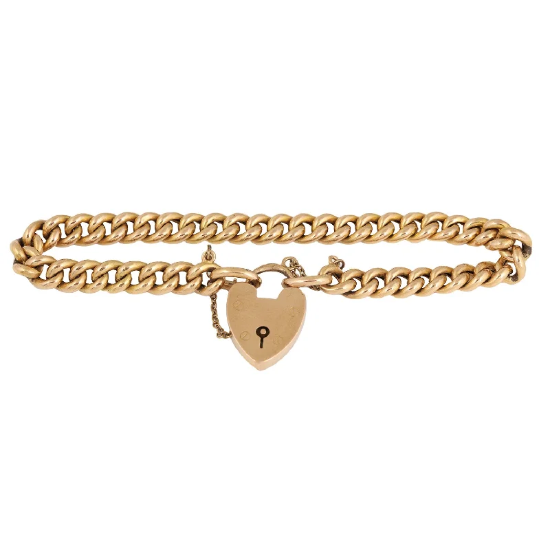 sapphire and diamond eternity ring English Heartlock Curb Bracelet