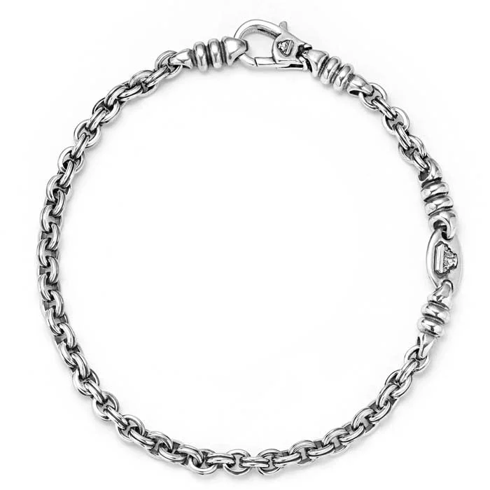 LAGOS Anthem Silver Caviar Beaded Bracelet in Sterling Silver