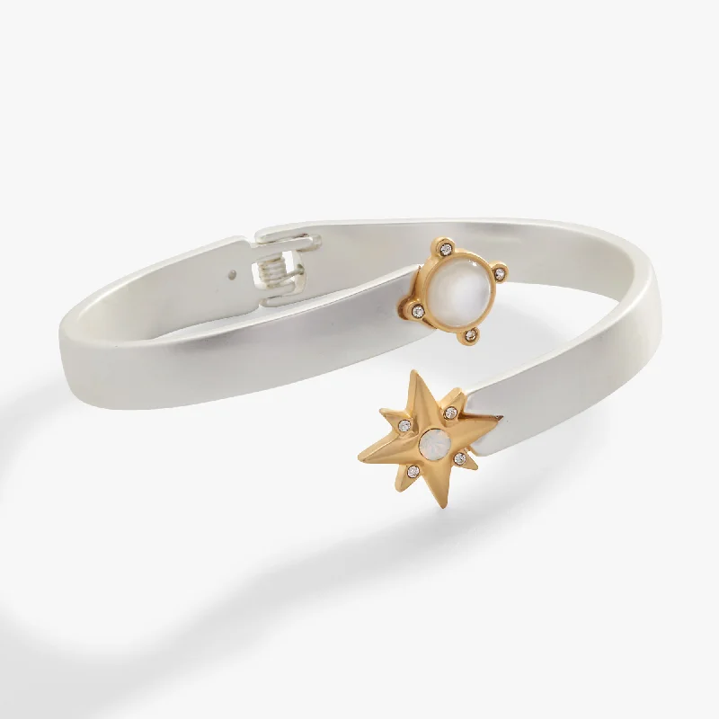 braided gold chain bracelet Festival Celestial Hinge Bracelet