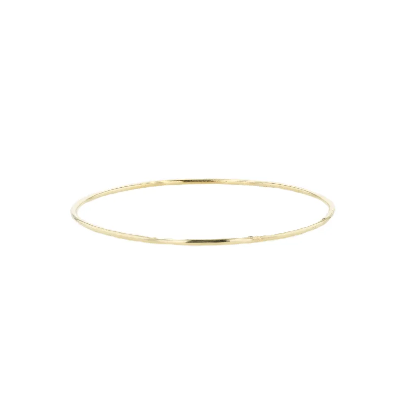 personalized name ring "Golden Serenade Bangle Bracelet" 14KYG