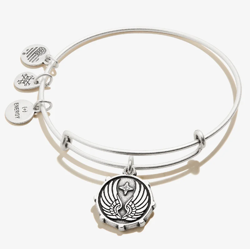 Guardian Angel Wings Charm Bangle