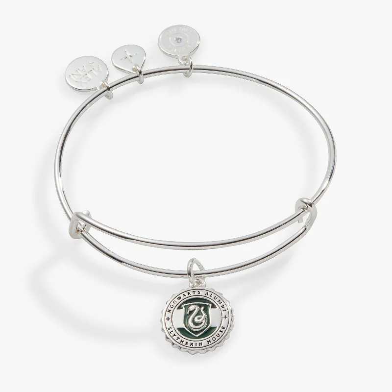 gold-plated snake chain bracelet Harry Potter™ Slytherin House Charm Bangle