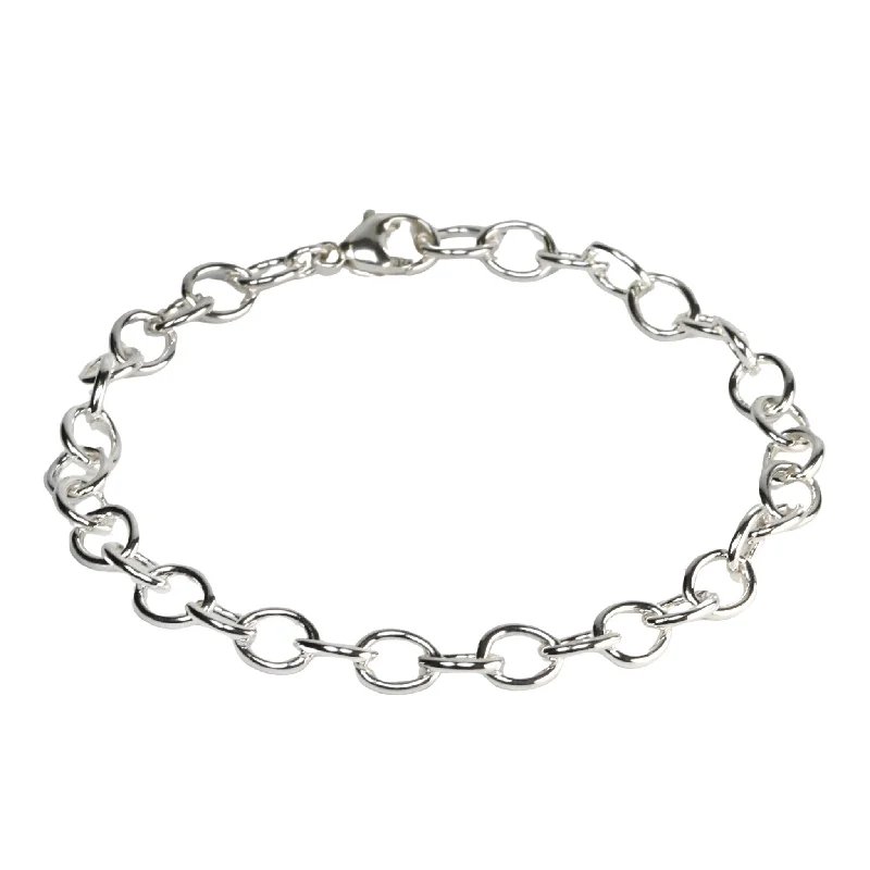 Sterling Silver Oval Link Chain Bracelet