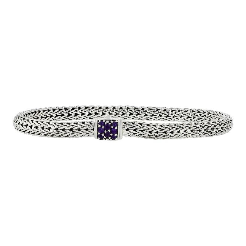 John Hardy Classic Chain Bracelet with Amethyst