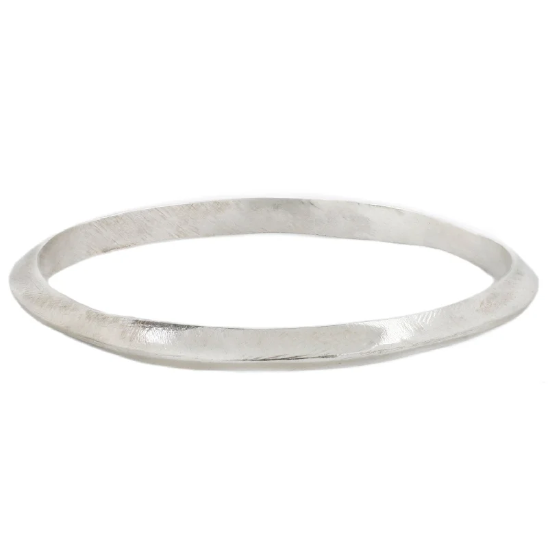 real opal ring for women Silver Axis Bangle