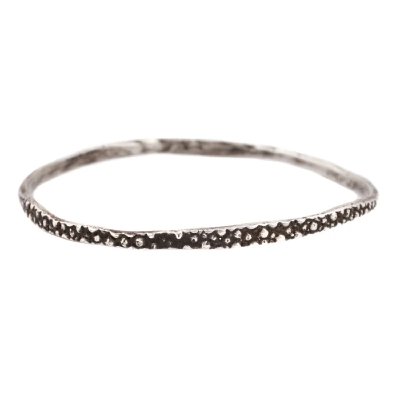 rose quartz bracelet healing Silver Stingray Bangle