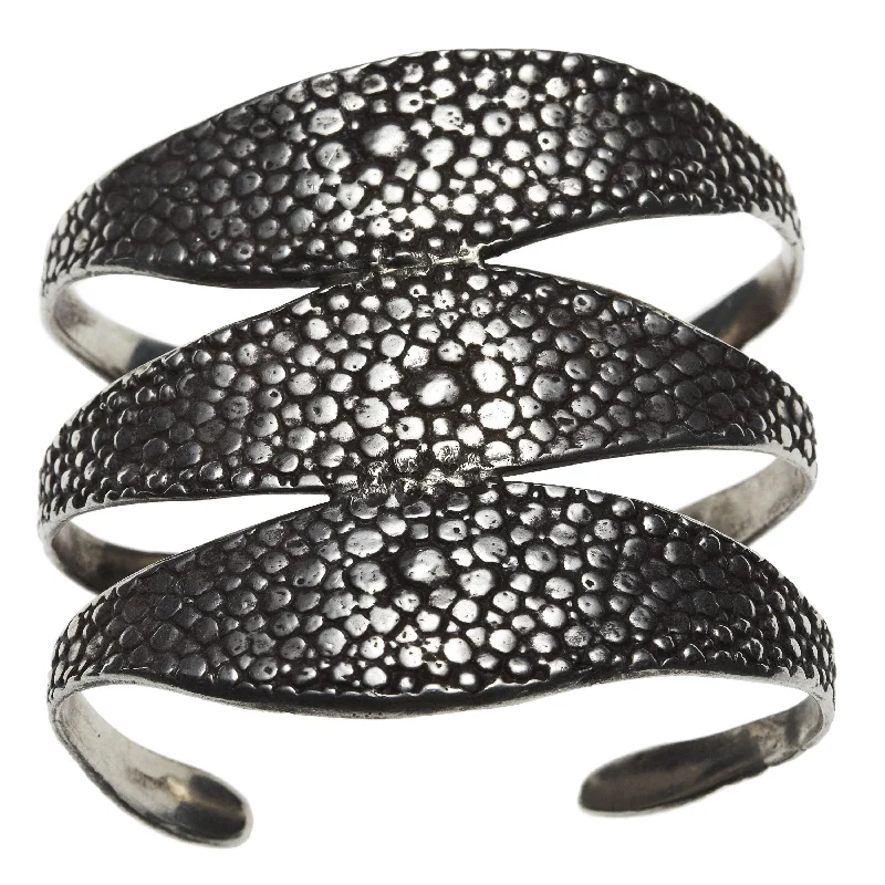 unique moon phase ring Stingray Triple Cuff