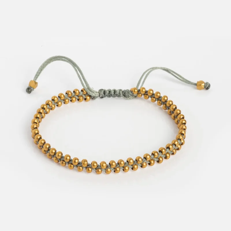 diamond halo stud earrings Macrame Bracelet