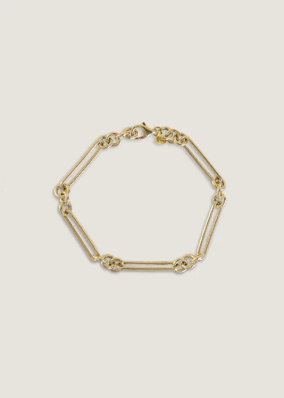 dainty opal nose ring Mixed Link Chain Bracelet