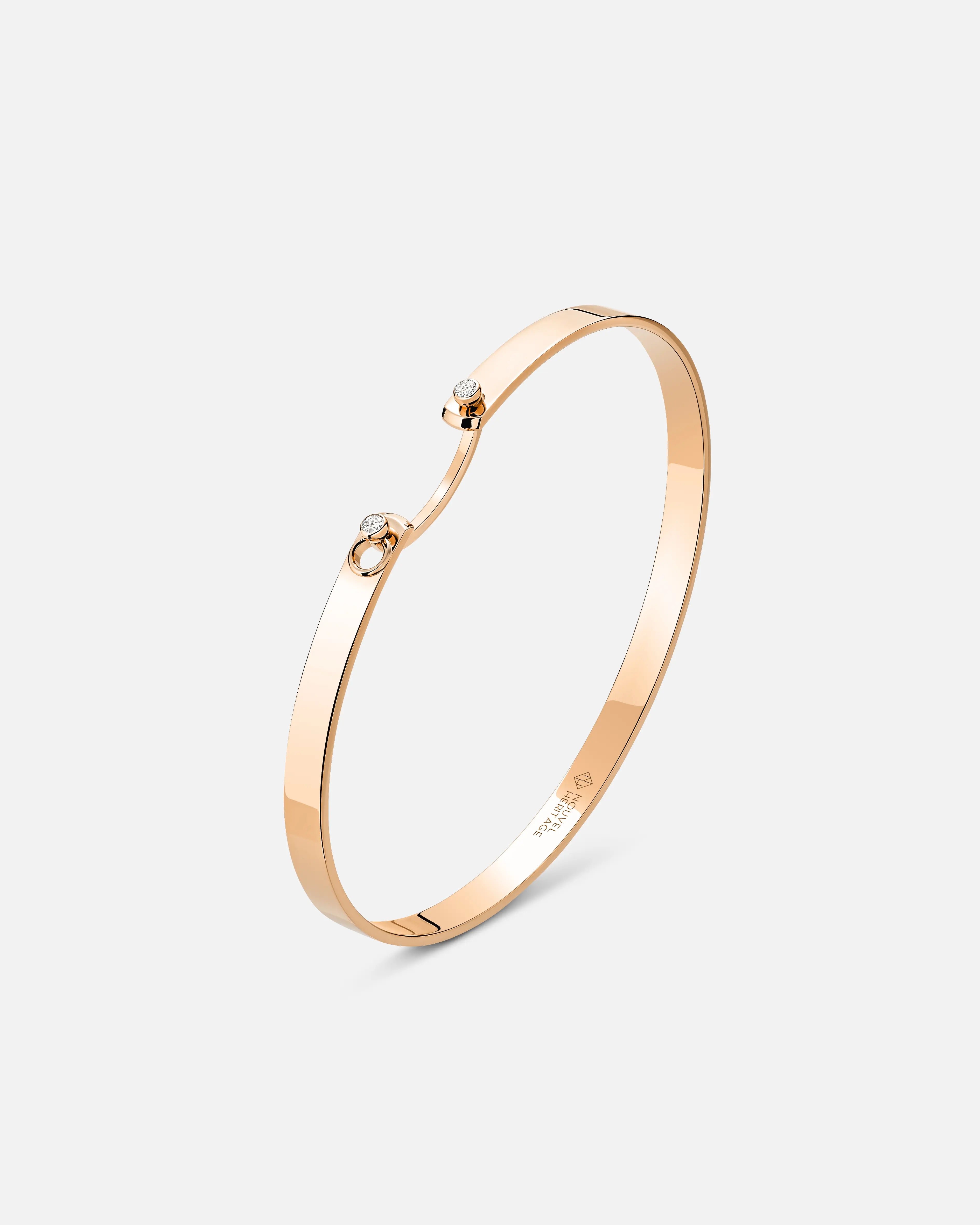 celestial astrology sign ring Monday Morning Mood Bangle in Rose Gold
