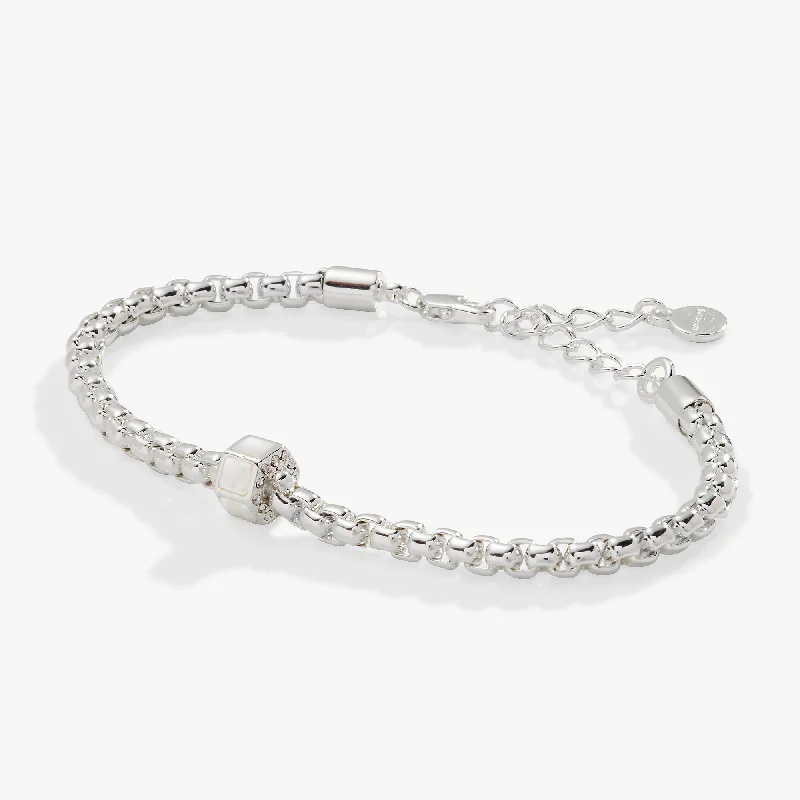 black spinel ring men Mother Of Pearl Venetian Chain Bracelet