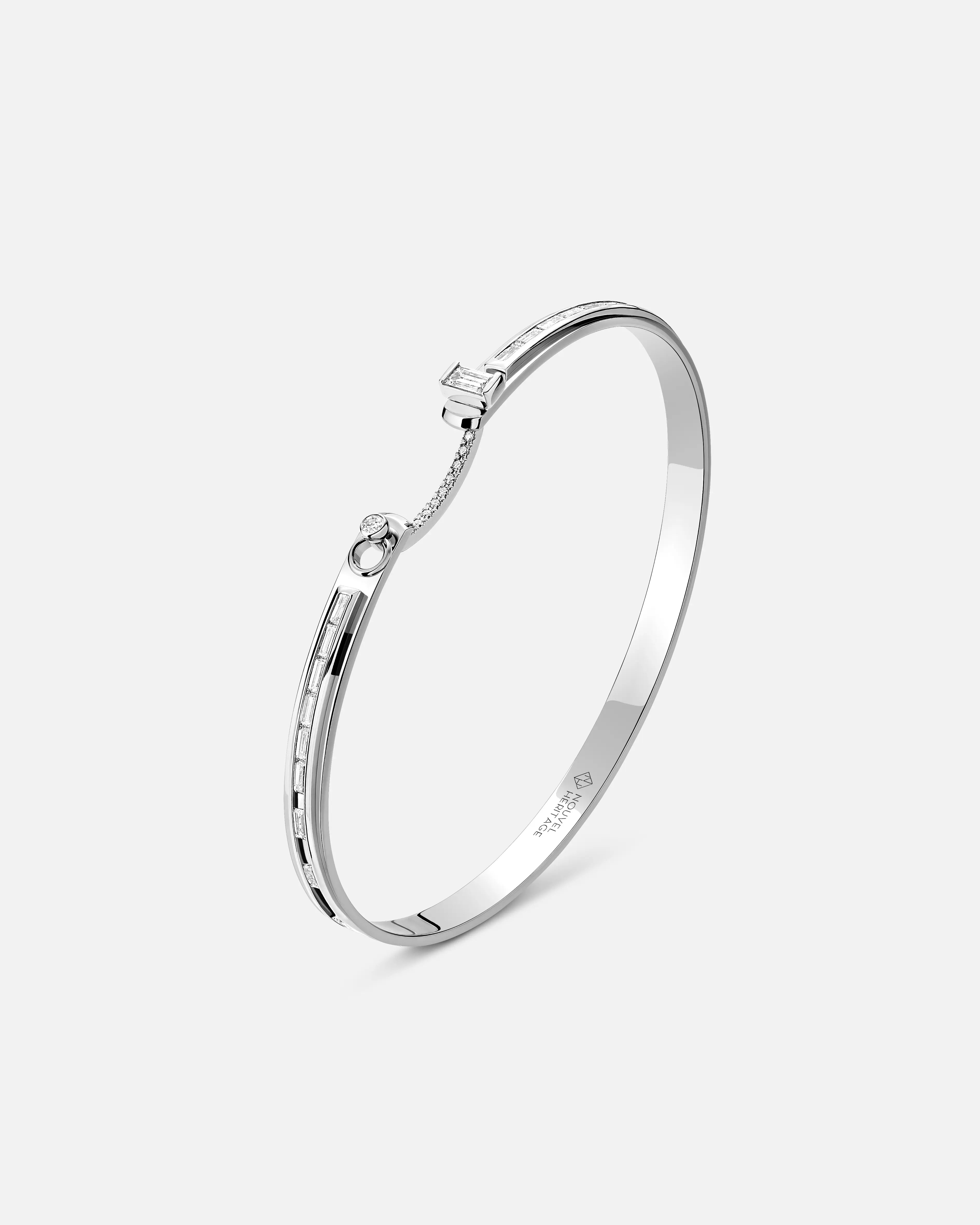 small diamond cross pendant My Best Friend's Wedding Mood Bangle in White Gold