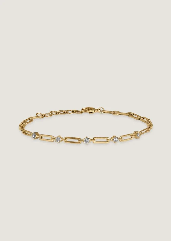 adjustable charm bracelet sterling silver North Star V Anniversary Bracelet Diamond