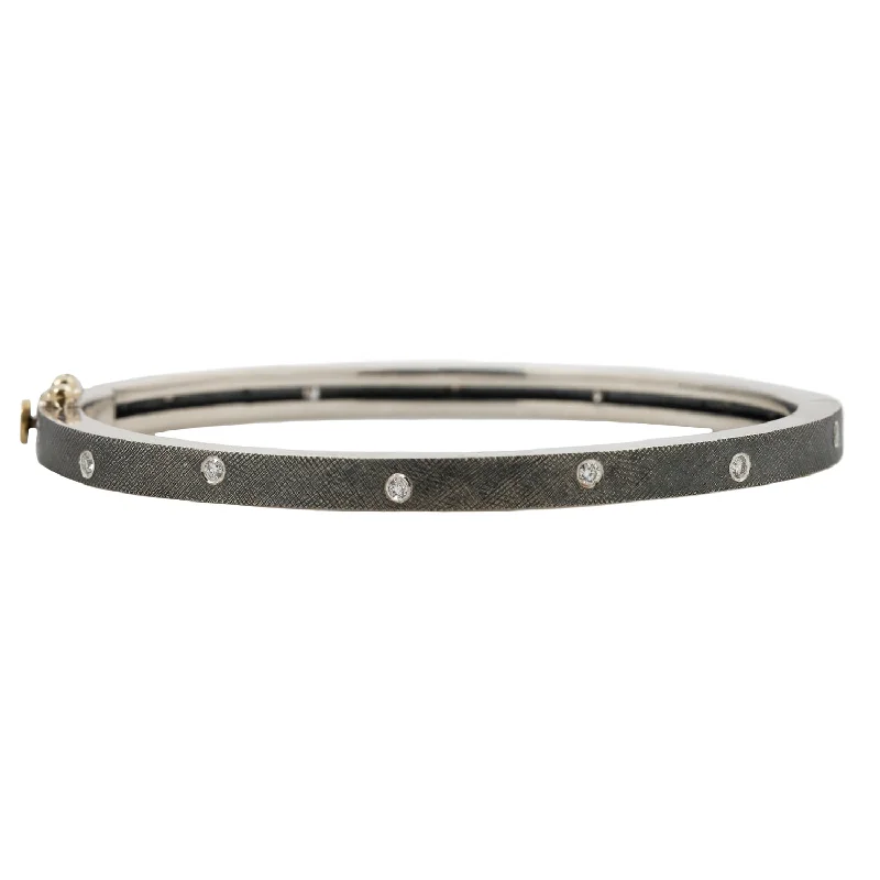 unique promise ring for girlfriend Carol Silver Bangle