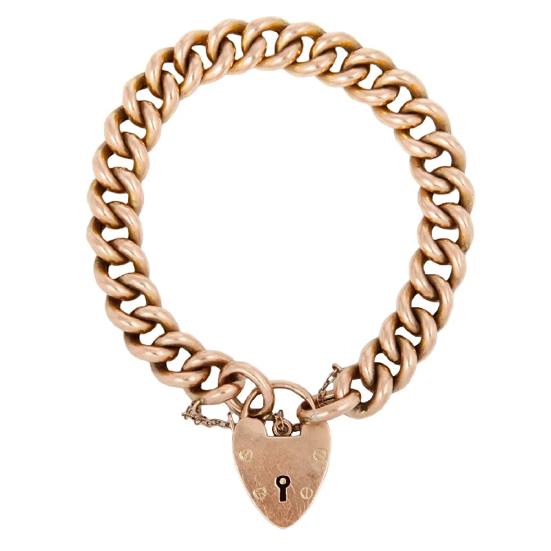 infinity couple’s ring matching set Rosy Curb Heart Bracelet