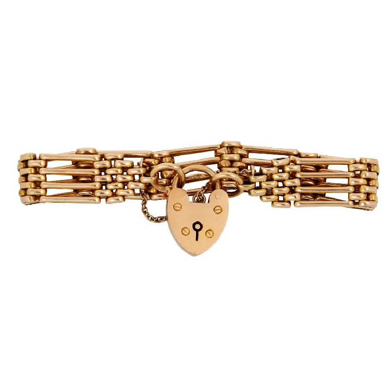 gold and diamond nose stud Royal Gate Link Bracelet