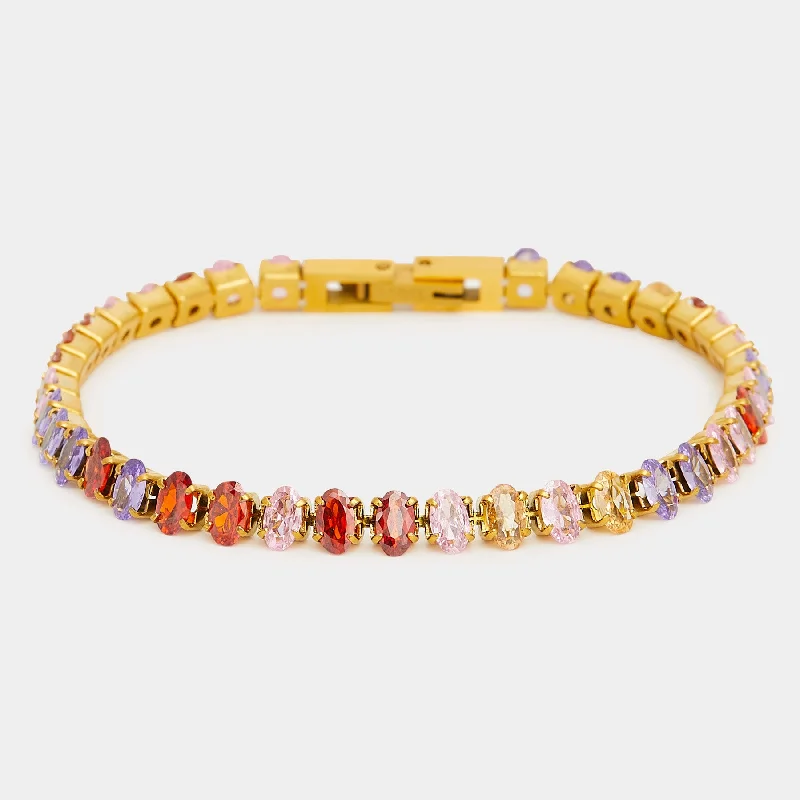 gold-plated chain necklace with charms Santa Monica Bracelet