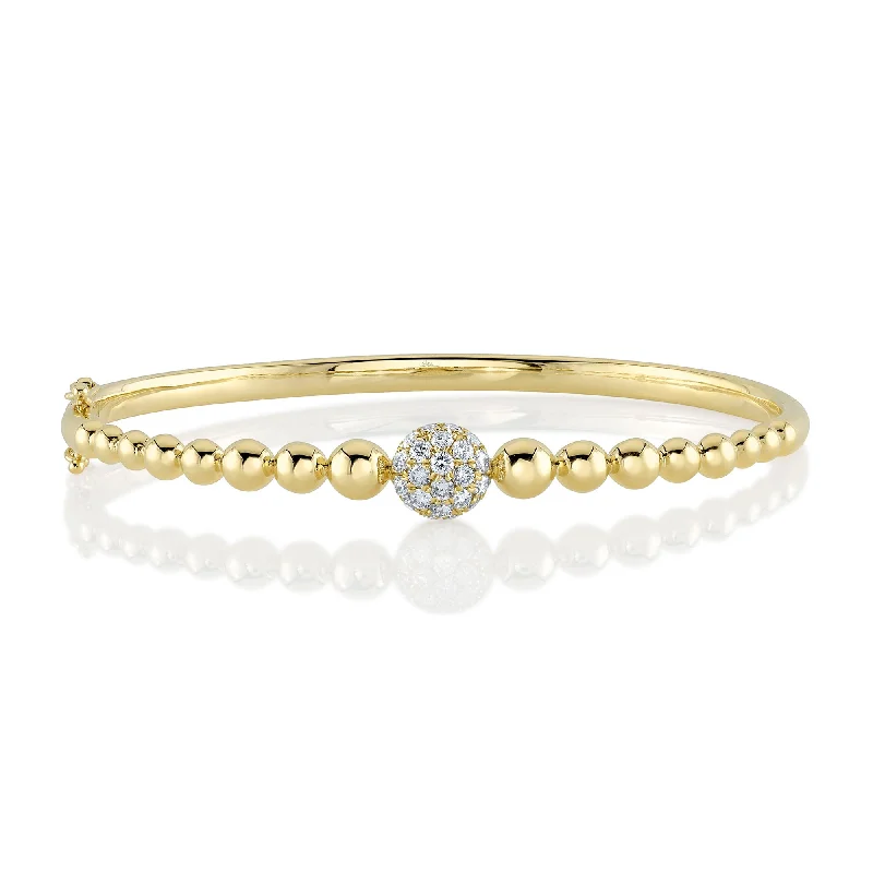 personalized zodiac birthstone necklace 0.49CT DIAMOND PAVE CIRCLE BANGLE