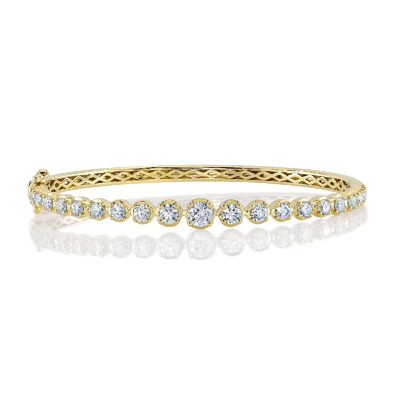handcrafted crystal quartz ring 2.45CT DIAMOND CROWN SETTING BANGLE