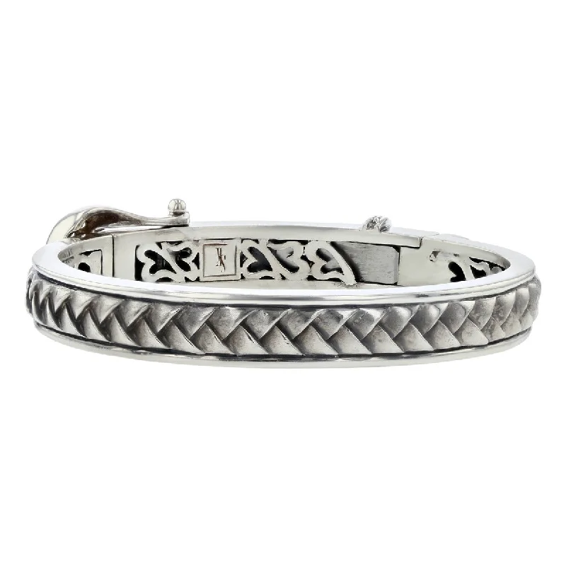 Scott Kay Sterling Silver Diamond Bangle Bracelet