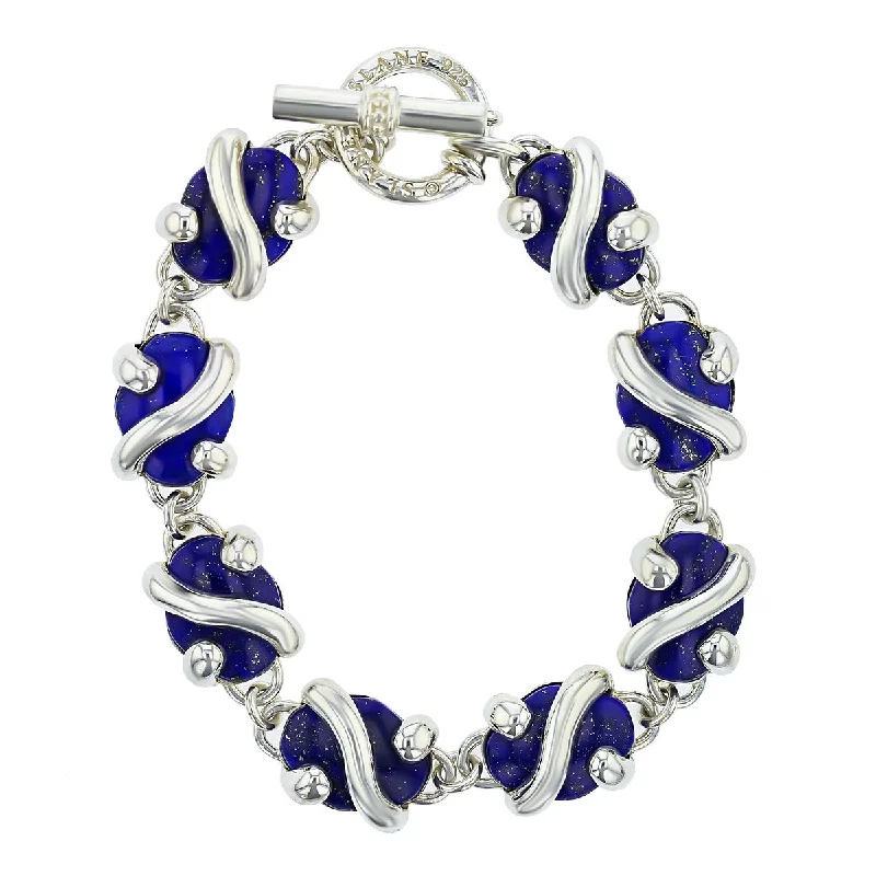 Slane Sterling Silver Lapis Lazuli Toggle Bracelet