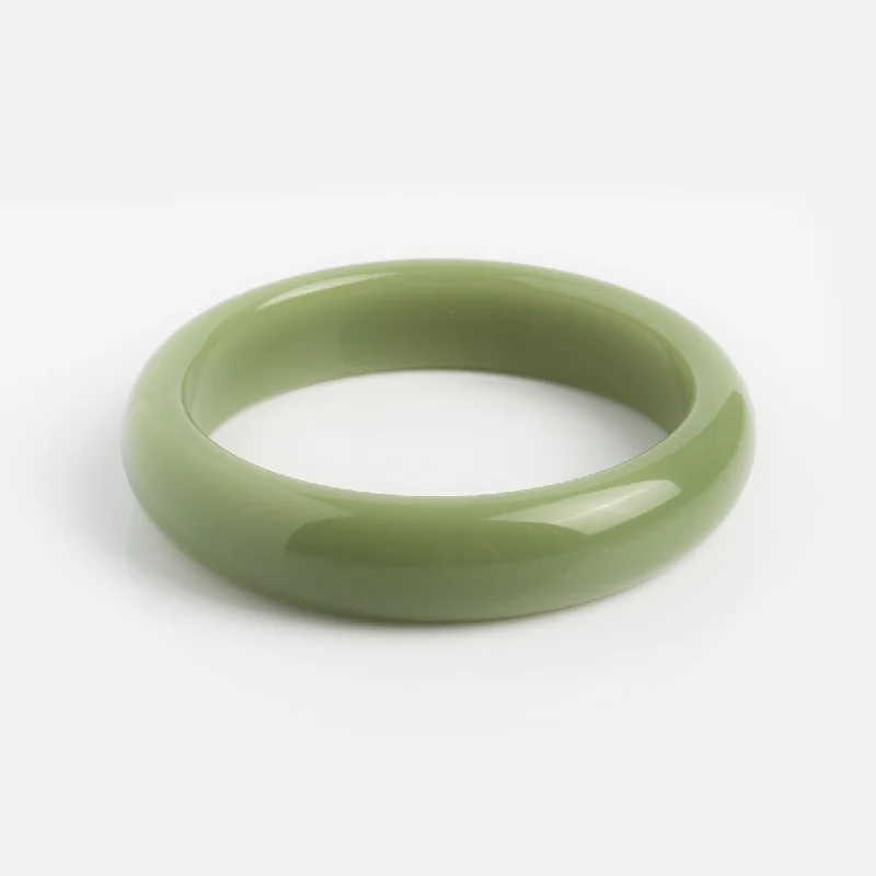rose gold anklet chain Smoke Green Jade Quartzite Stone Bangle