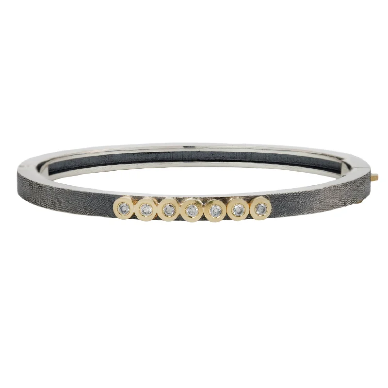 opal gemstone halo ring Sophia Silver Bangle