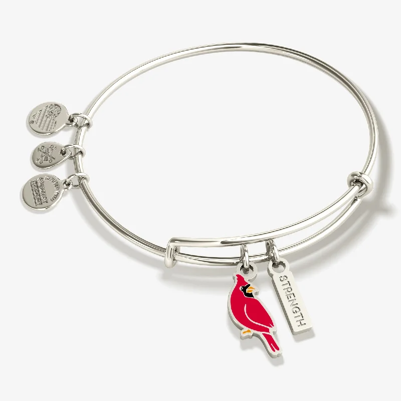 'Strength' Cardinal Duo Charm Bangle Bracelet