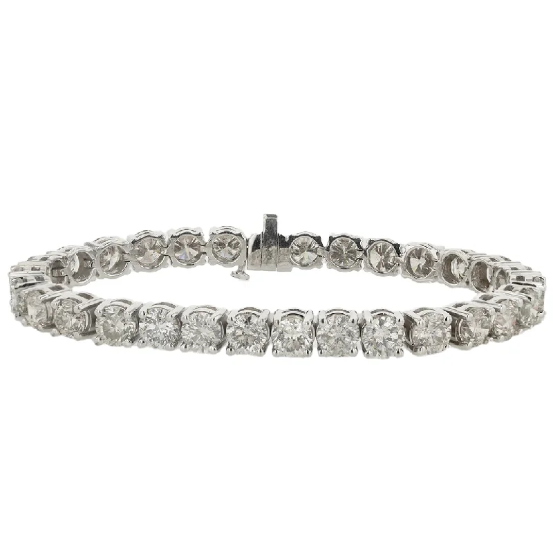 handmade leather ring "The Emma Elegance Diamond Tennis Bracelet" 8.16 CTTW 14KWG RBS DIA TENNIS handmade leather ring "The Emma Elegance Diamond Tennis Bracelet" 8.16 CTTW 14KWG RBS DIA TENNIS