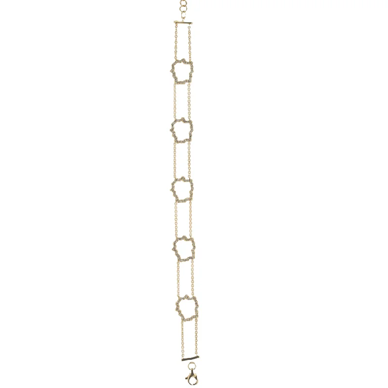 delicate pearl bracelet "The Harper Delight Diamond Bracelet" 0.43 CTTW 14KYG
