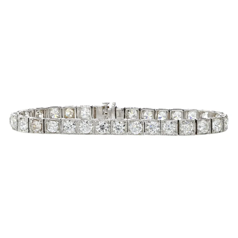 Tiffany and Co Platinum Diamond Line Bracelet