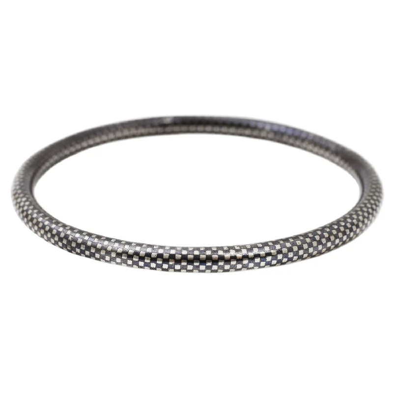silver infinity knot ring Niello Bangle