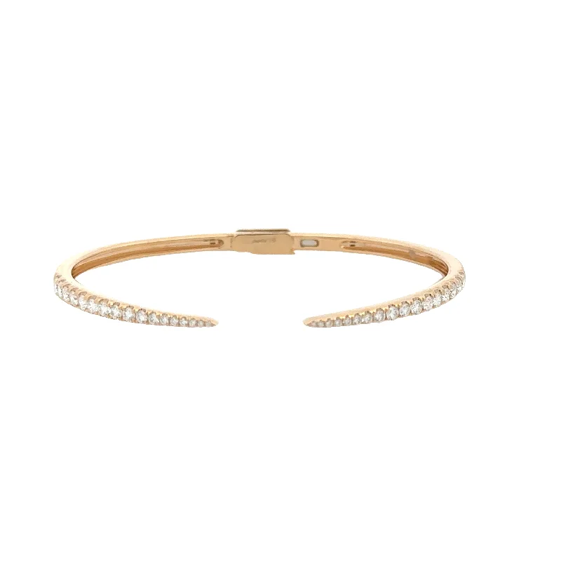 minimalist gold crescent moon necklace Yellow Gold Diamond Cuff Bracelet