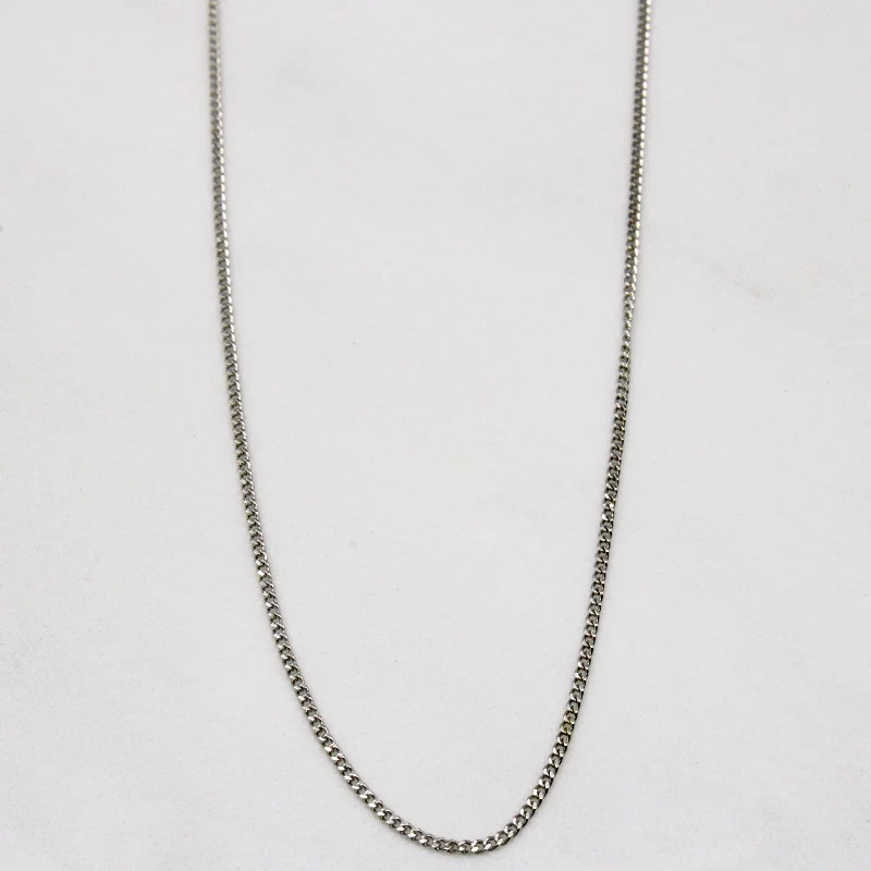 boho gold leaf ring 10k White Gold Chain | 18" |