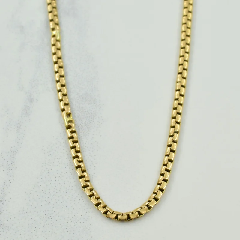 dainty lotus flower ring 10k Yellow Gold Italian Hallmark Box Chain | 20" |