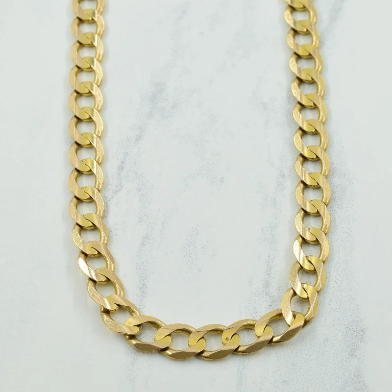 adjustable rope bracelet handmade 10k Yellow Gold Hallmark Cuban Link Chain | 20.5" |