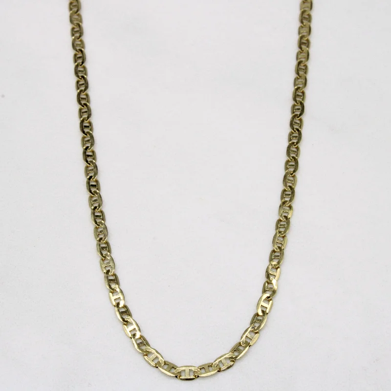 minimalist infinity ring 10k Yellow Gold Anchor Link Chain | 20" |
