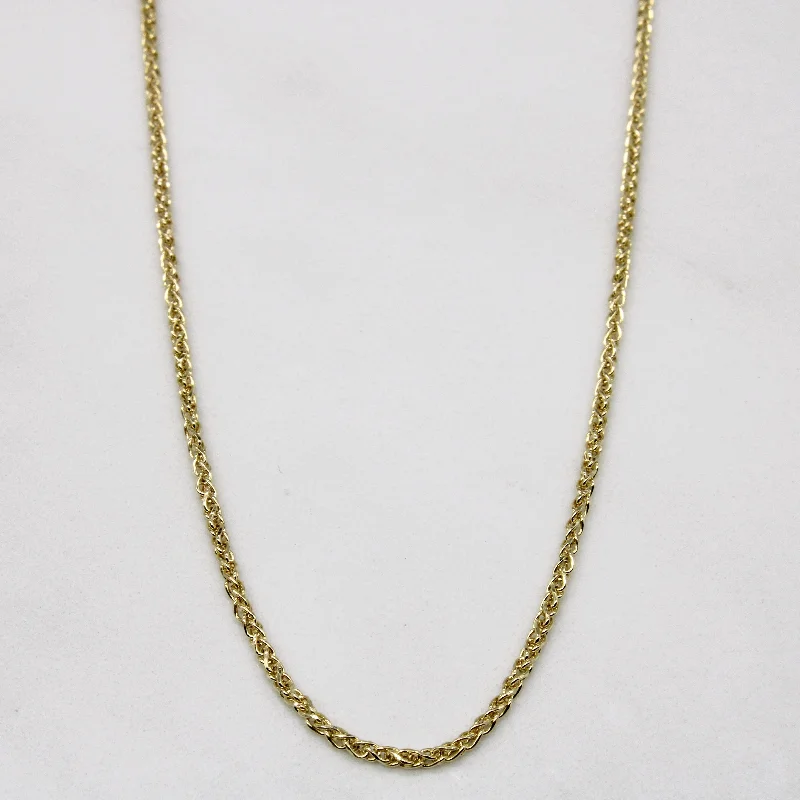 gold choker necklace simple Italian 10k Yellow Gold Birdcage Link Chain | 18" |