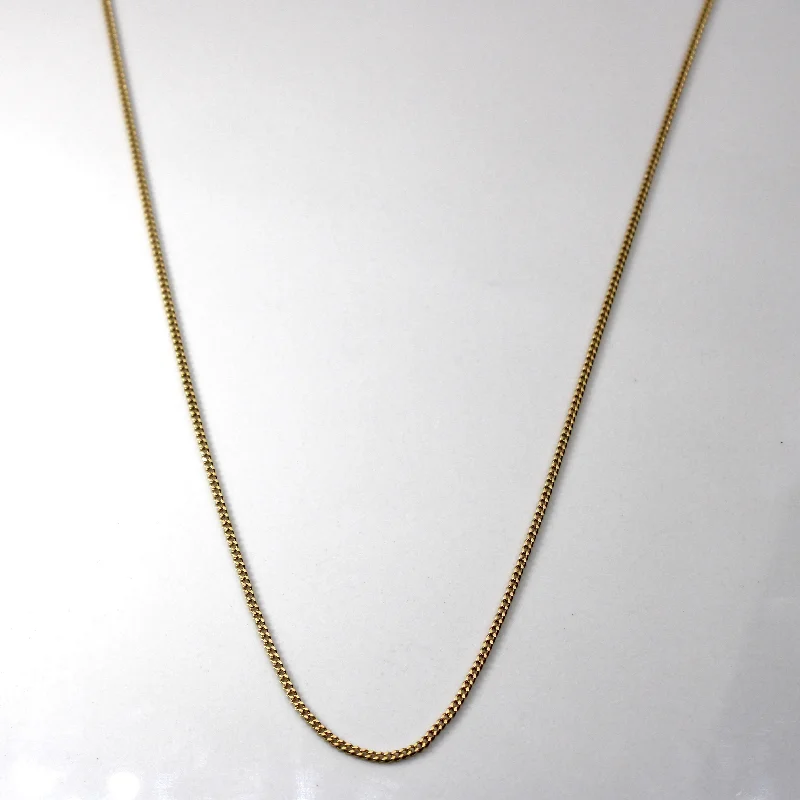 vintage lock and key necklace 10k Yellow Gold Cable Chain | 22"|
