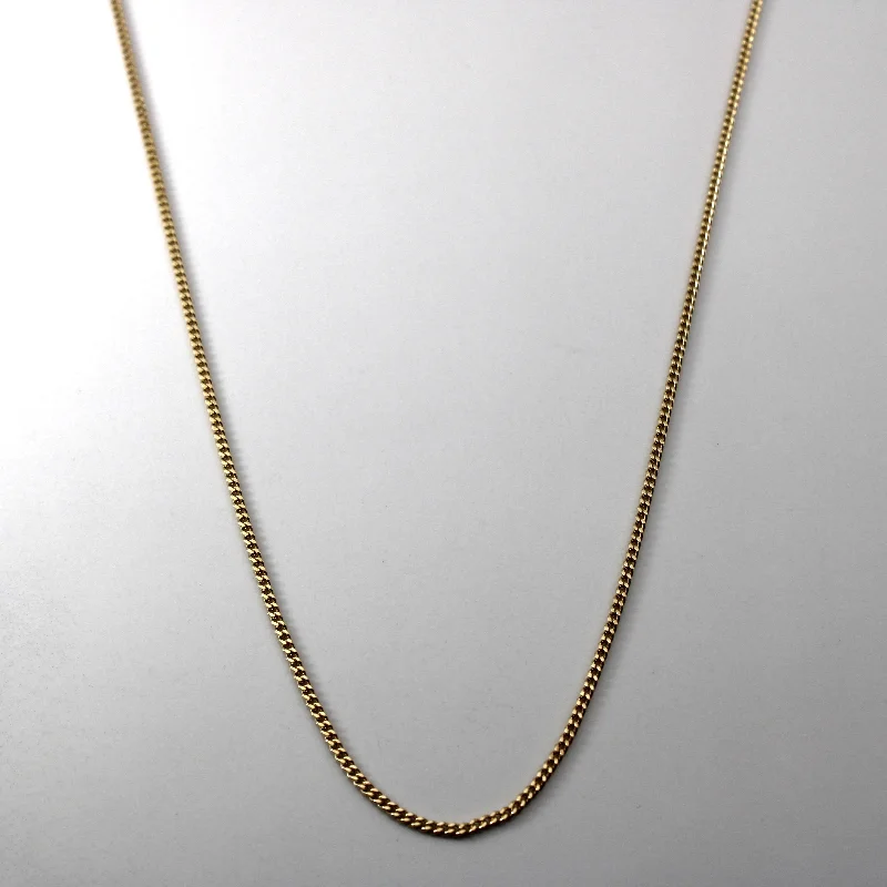 gold and turquoise statement ring 10k Yellow Gold Cable Link Chain | 26"|
