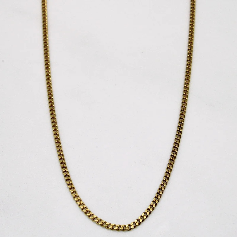 braided gold chain bracelet 10k Yellow Gold Chain | 20" |