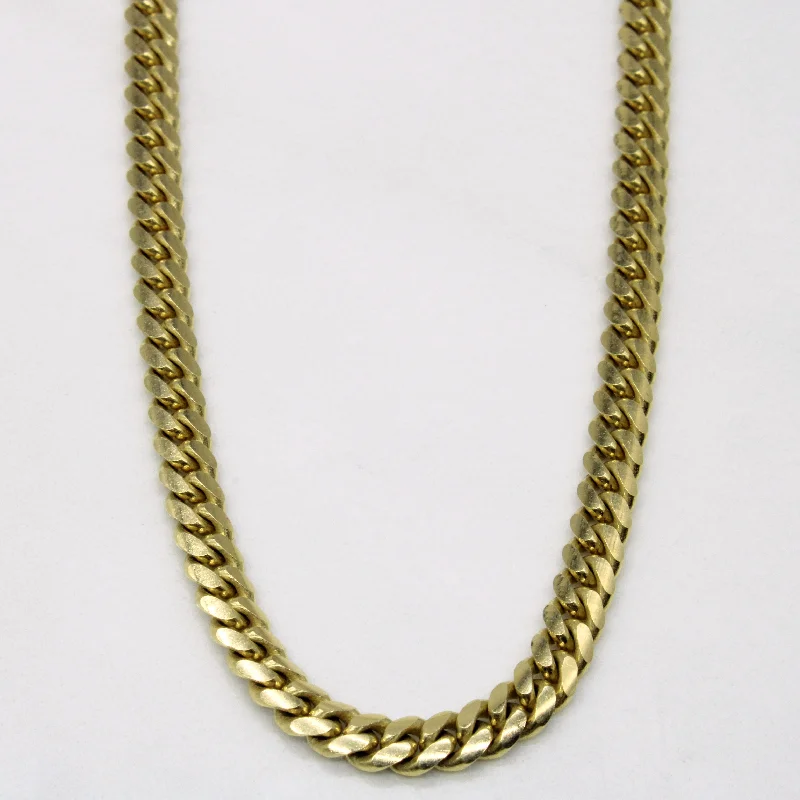 minimalist pearl pendant necklace 10k Yellow Gold Curb Link Chain | 20" |