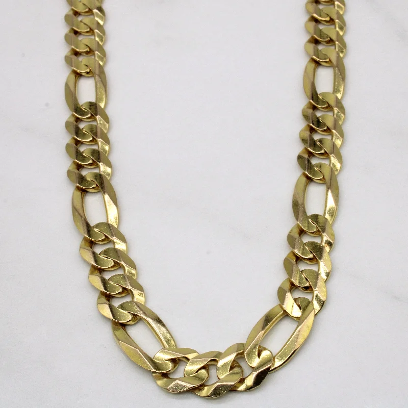 rose gold snake chain bracelet 10k Yellow Gold Figaro Chain | 22" |